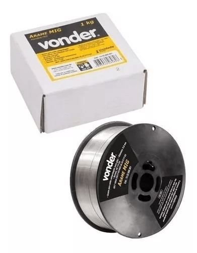 ARAME MIG VONDER SOLDA SEM GÁS 1Kg - 0,8mm