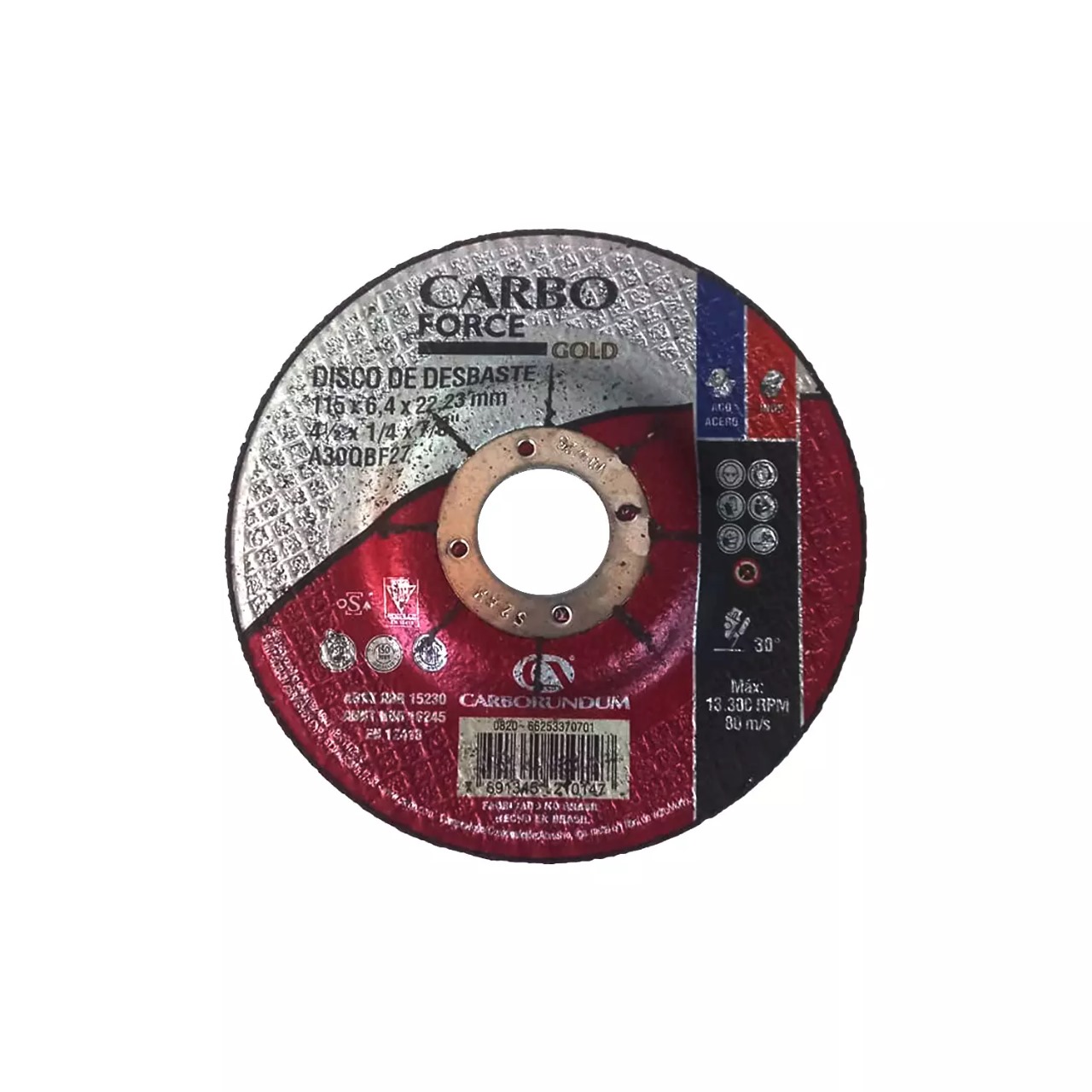 DISCO DE DESBASTE CARBOFORCE GOLD 4 1/2