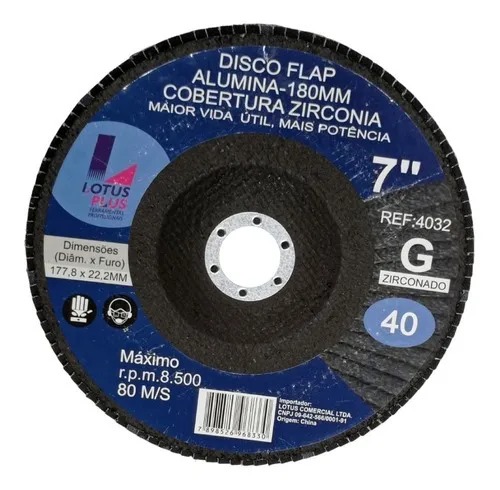 DISCO FLAP LOTUS 7 - GR 40 / 60 / 80 / 100 / 120